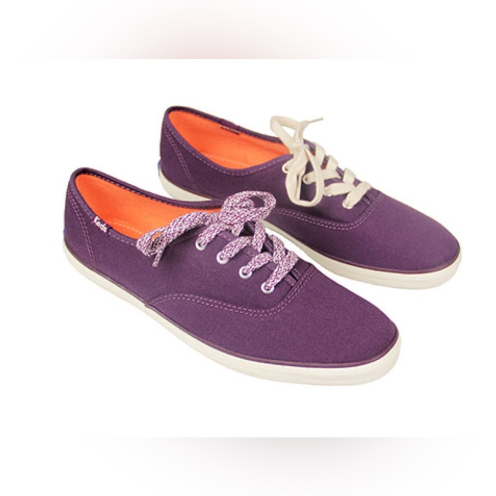 Keds vintage style low top maroon purple shoes 6.5
